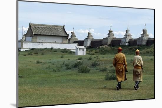 Mongolians in Traditional Dress-null-Mounted Giclee Print