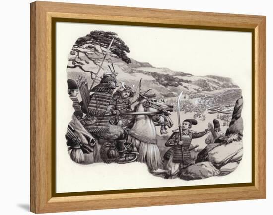 Mongols Invade Japan-Pat Nicolle-Framed Premier Image Canvas