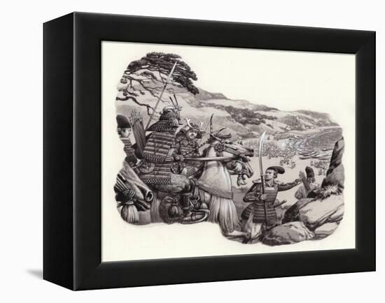 Mongols Invade Japan-Pat Nicolle-Framed Premier Image Canvas