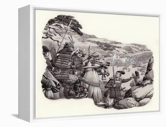Mongols Invade Japan-Pat Nicolle-Framed Premier Image Canvas