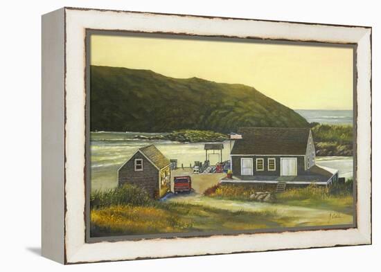 Monhegan Wharf-Jerry Cable-Framed Premier Image Canvas