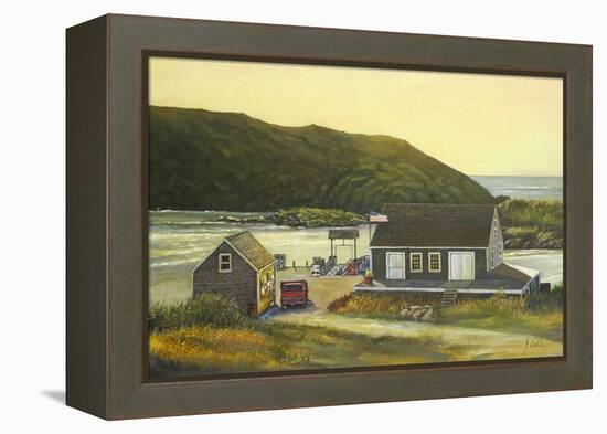 Monhegan Wharf-Jerry Cable-Framed Premier Image Canvas