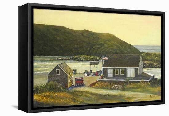 Monhegan Wharf-Jerry Cable-Framed Premier Image Canvas