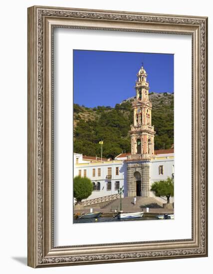 Moni Taxiarchi Michail Panormiti Monastery, Symi, Dodecanese, Greek Islands, Greece, Europe-Neil Farrin-Framed Photographic Print