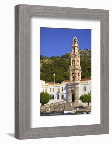 Moni Taxiarchi Michail Panormiti Monastery, Symi, Dodecanese, Greek Islands, Greece, Europe-Neil Farrin-Framed Photographic Print