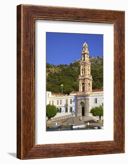 Moni Taxiarchi Michail Panormiti Monastery, Symi, Dodecanese, Greek Islands, Greece, Europe-Neil Farrin-Framed Photographic Print