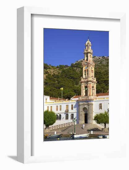 Moni Taxiarchi Michail Panormiti Monastery, Symi, Dodecanese, Greek Islands, Greece, Europe-Neil Farrin-Framed Photographic Print