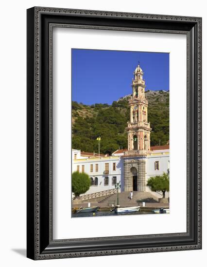 Moni Taxiarchi Michail Panormiti Monastery, Symi, Dodecanese, Greek Islands, Greece, Europe-Neil Farrin-Framed Photographic Print
