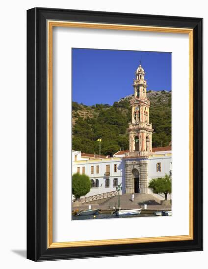 Moni Taxiarchi Michail Panormiti Monastery, Symi, Dodecanese, Greek Islands, Greece, Europe-Neil Farrin-Framed Photographic Print