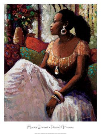 Monica Stewart A Moment in Time African American Print Poster 8x10
