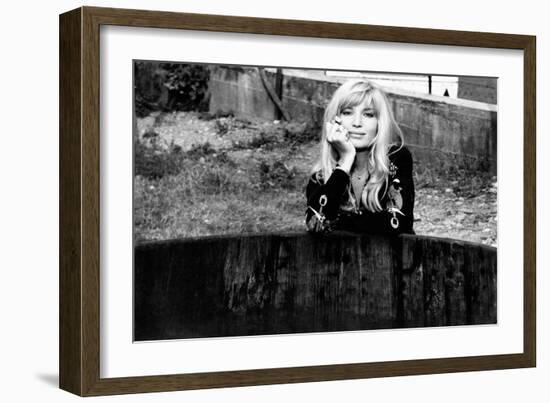 Monica Vitti Leaning on An Edge of a Well-Marisa Rastellini-Framed Giclee Print