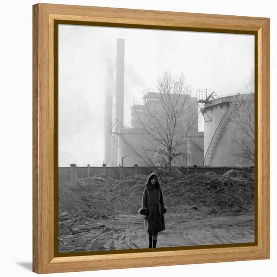 Monica Vitti Walking-Angelo Cozzi-Framed Premier Image Canvas