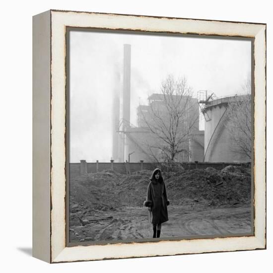 Monica Vitti Walking-Angelo Cozzi-Framed Premier Image Canvas