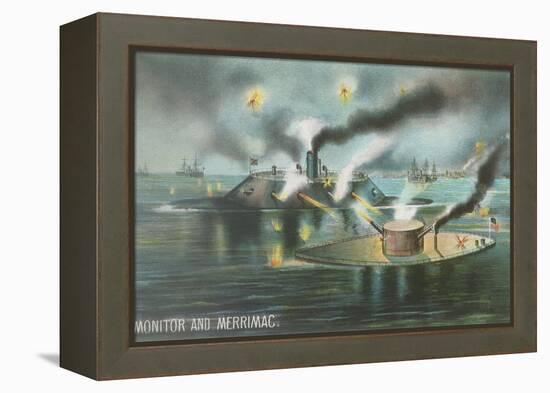 Monitor and Merrimac-null-Framed Stretched Canvas