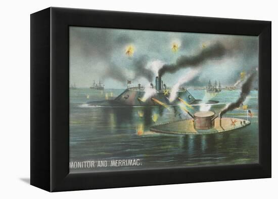 Monitor and Merrimac-null-Framed Stretched Canvas