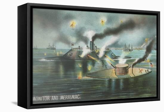 Monitor and Merrimac-null-Framed Stretched Canvas