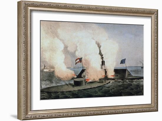 Monitor and Merrimack-Currier & Ives-Framed Giclee Print