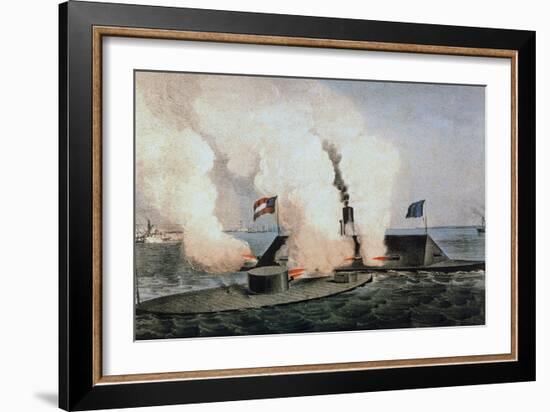 Monitor and Merrimack-Currier & Ives-Framed Giclee Print