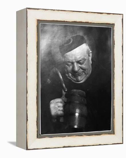 Monk and Mug-null-Framed Premier Image Canvas