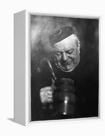 Monk and Mug-null-Framed Premier Image Canvas