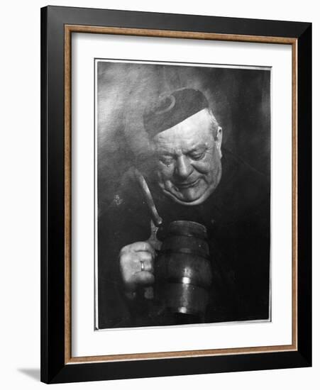 Monk and Mug-null-Framed Photographic Print