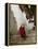 Monk Carrying Basket in Trongsa Dzong, Bhutan-Keren Su-Framed Premier Image Canvas