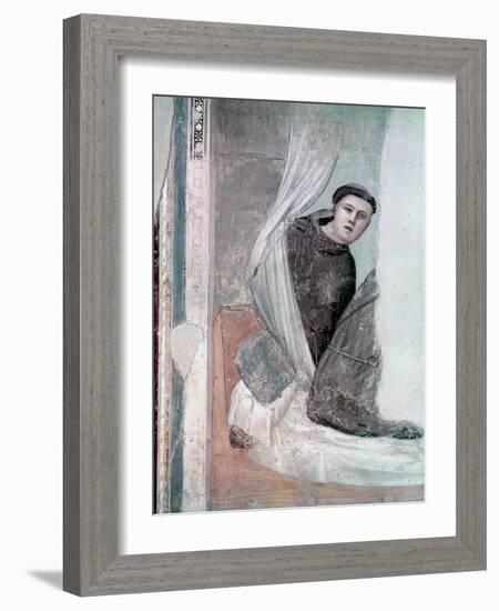 Monk, Detail from the Life of St. Francis Cycle, Bardi Chapel, c.1340-Giotto di Bondone-Framed Giclee Print