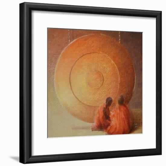 Monk, Gong and Pupil-Lincoln Seligman-Framed Giclee Print