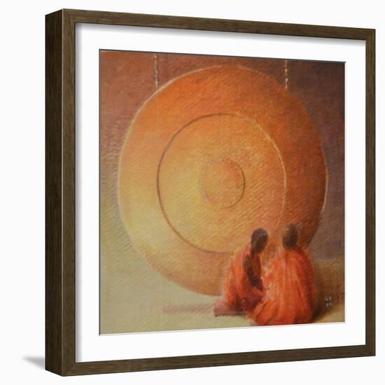 Monk, Gong and Pupil-Lincoln Seligman-Framed Giclee Print