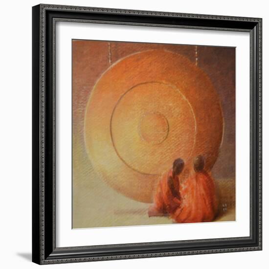 Monk, Gong and Pupil-Lincoln Seligman-Framed Giclee Print