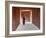 Monk in Walkway of Wooden Pillars To Temple, Salay, Myanmar (Burma)-Peter Adams-Framed Photographic Print