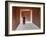 Monk in Walkway of Wooden Pillars To Temple, Salay, Myanmar (Burma)-Peter Adams-Framed Photographic Print