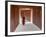 Monk in Walkway of Wooden Pillars To Temple, Salay, Myanmar (Burma)-Peter Adams-Framed Photographic Print