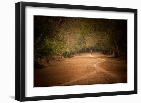 Monk on Path-Erin Berzel-Framed Photographic Print