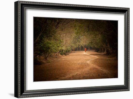 Monk on Path-Erin Berzel-Framed Photographic Print