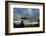 Monk watching ancient temple and pagoda at sunrise, Mrauk-U, Rakhine State, Myanmar-Keren Su-Framed Photographic Print