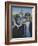 Monkey American Gothic-Sue Clyne-Framed Giclee Print