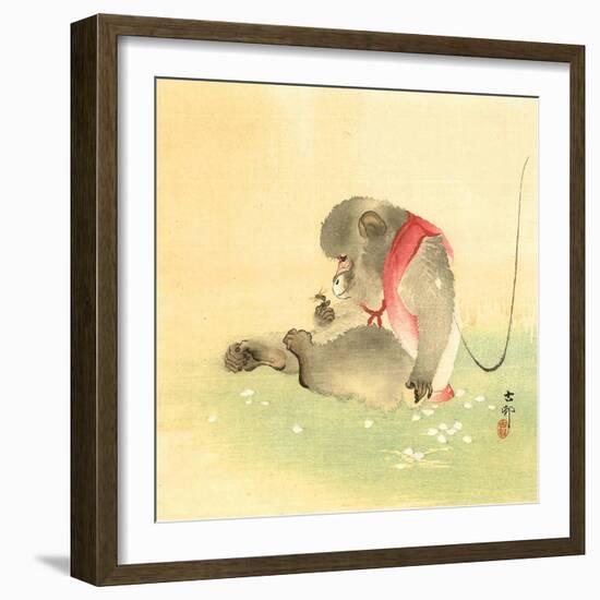 Monkey and Bee-Koson Ohara-Framed Giclee Print