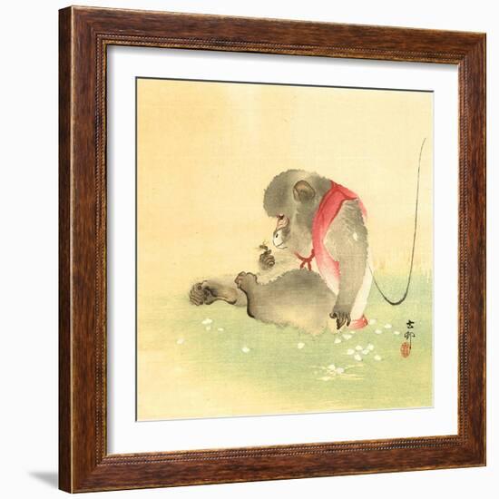 Monkey and Bee-Koson Ohara-Framed Giclee Print