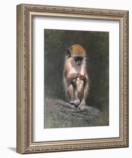 Monkey and Berries-Michael Jackson-Framed Giclee Print