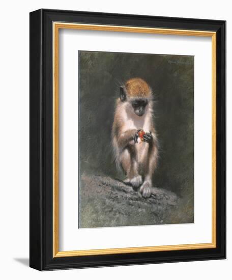 Monkey and Berries-Michael Jackson-Framed Giclee Print