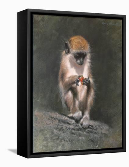 Monkey and Berries-Michael Jackson-Framed Premier Image Canvas