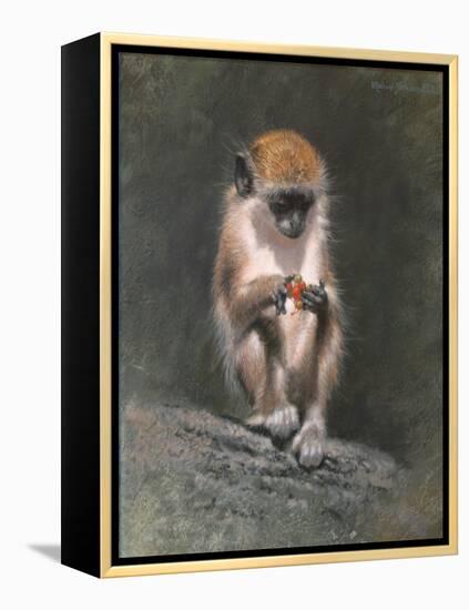 Monkey and Berries-Michael Jackson-Framed Premier Image Canvas