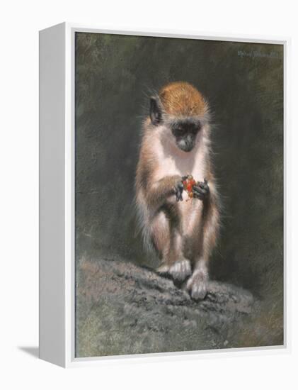 Monkey and Berries-Michael Jackson-Framed Premier Image Canvas