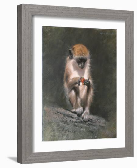 Monkey and Berries-Michael Jackson-Framed Giclee Print