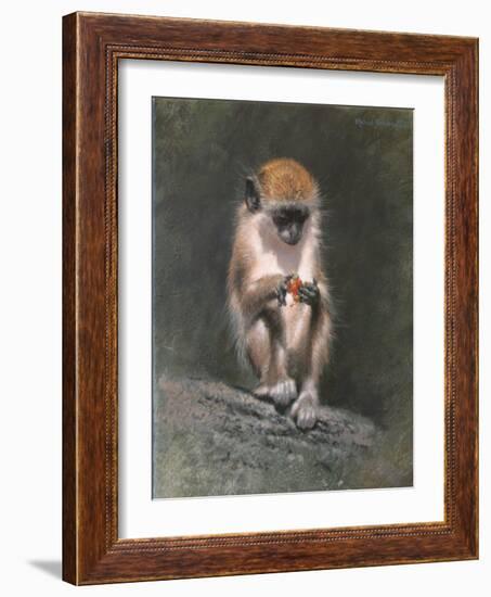 Monkey and Berries-Michael Jackson-Framed Giclee Print