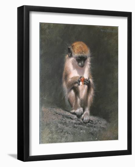 Monkey and Berries-Michael Jackson-Framed Giclee Print