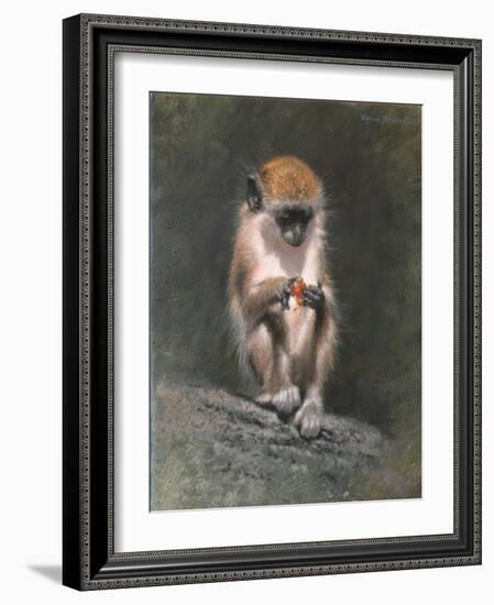 Monkey and Berries-Michael Jackson-Framed Giclee Print