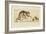 Monkey and Chestnuts, 19Th Century (Etching & Roulette)-Henri-Charles Guérard-Framed Giclee Print