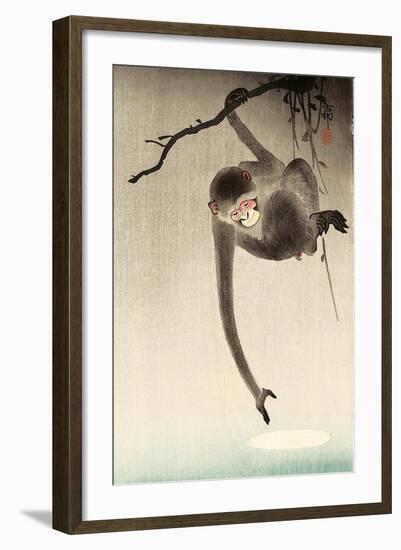 Monkey and Moon-Koson Ohara-Framed Giclee Print